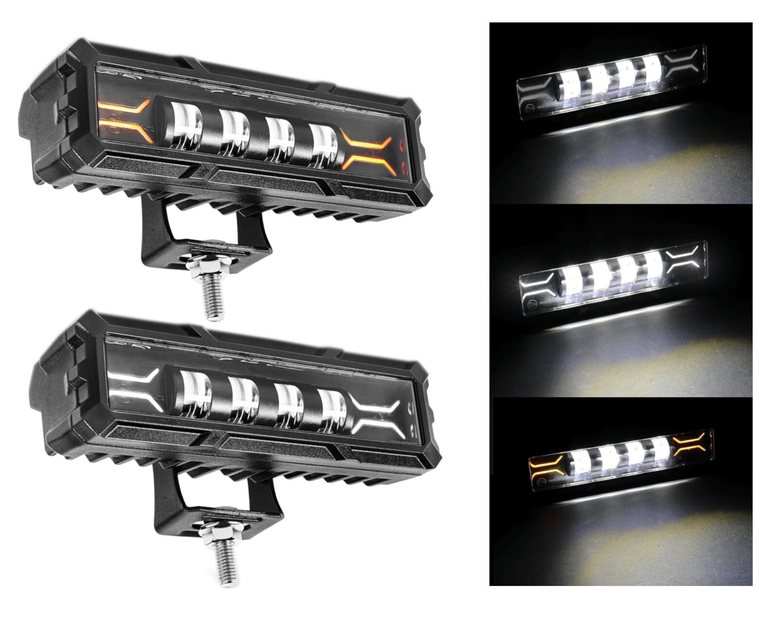 Barra de luces de trabajo LED 7" Ultra HD 7D Spot Pods lámpara antiniebla conducción camión ATV 4x4 SUV- - Image 4