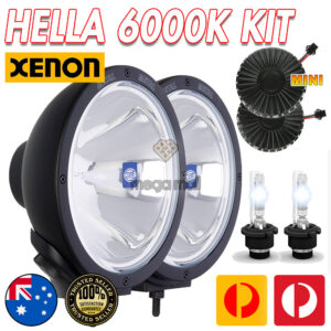 KIT CONVERSIÓN 55W 12V HID 6000K PARA LUCES DE CONDUCCIÓN PUNTUALES HELLA RALLYE 4000 4x4-