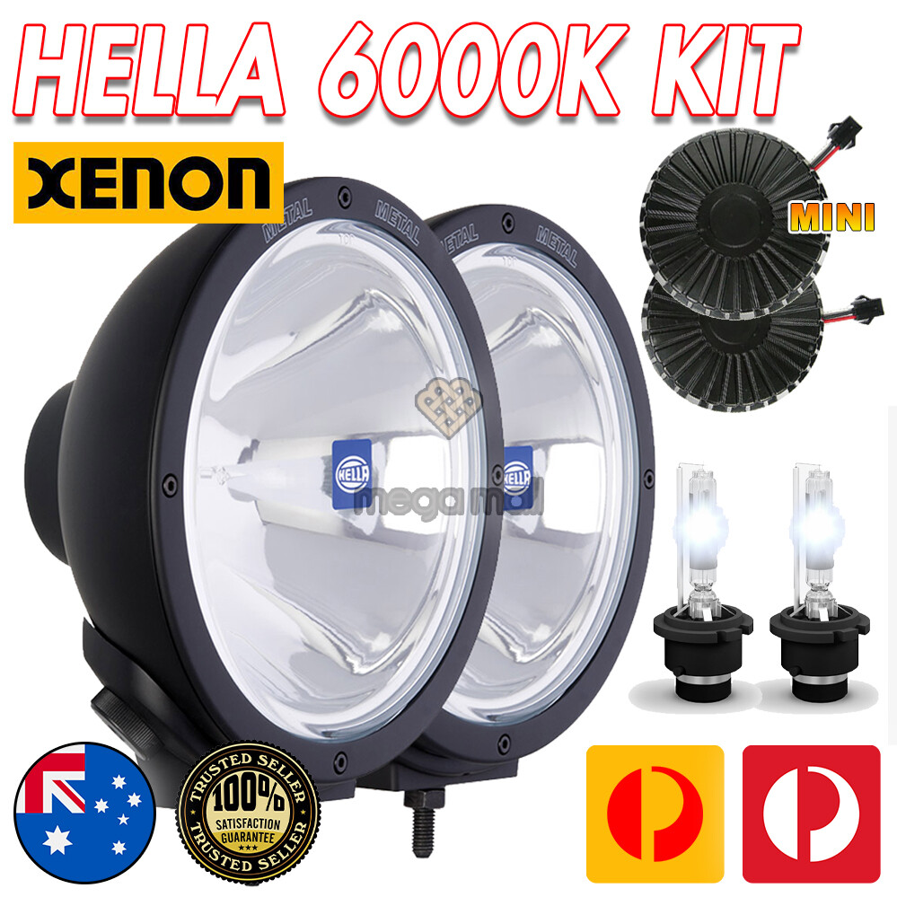 KIT CONVERSIÓN 55W 12V HID 6000K PARA LUCES DE CONDUCCIÓN PUNTUALES HELLA RALLYE 4000 4x4-