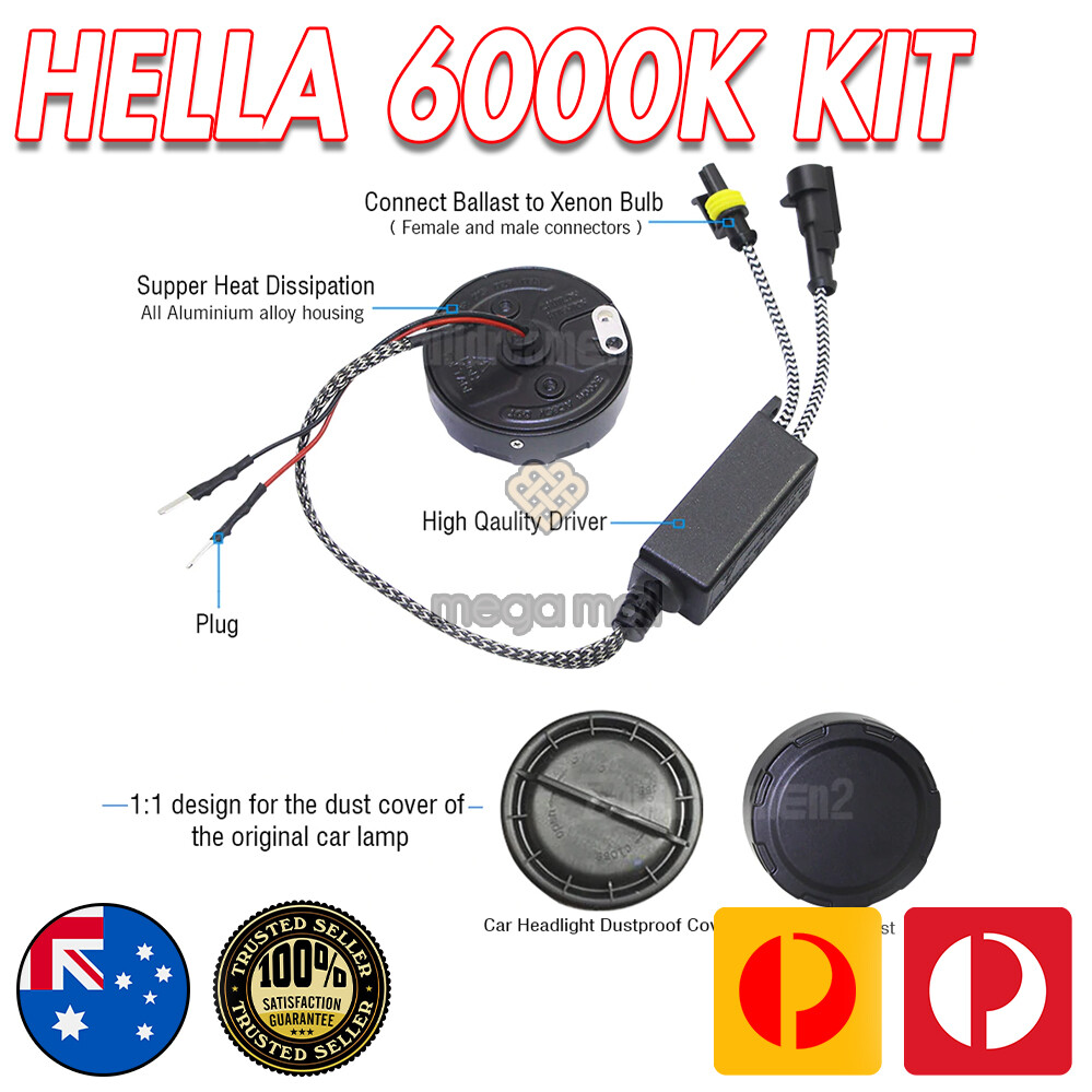 KIT CONVERSIÓN 55W 12V HID 6000K PARA LUCES DE CONDUCCIÓN PUNTUALES HELLA RALLYE 4000 4x4- - Image 3
