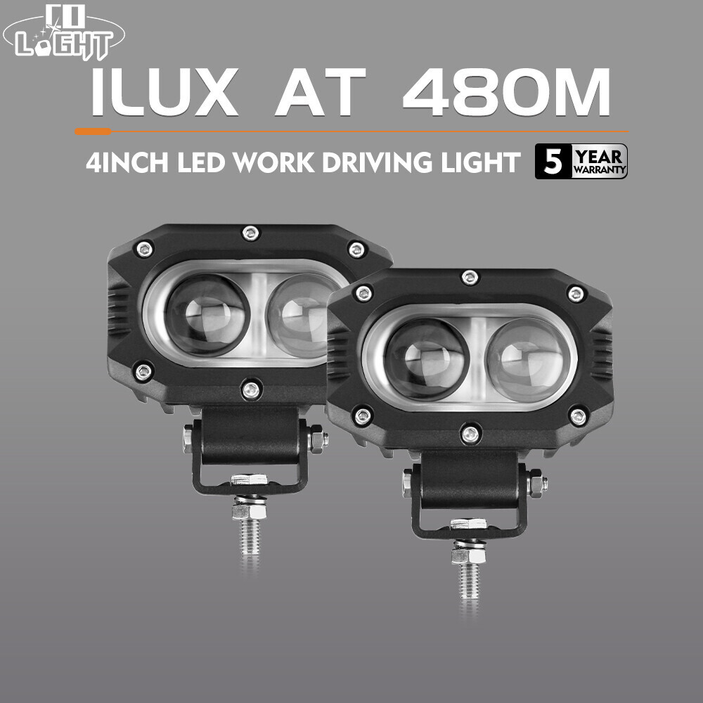 2× 4inch LED Work Pods Light Bar Spot Offroad Driving Fog Light Truck 4WD UTE 3"