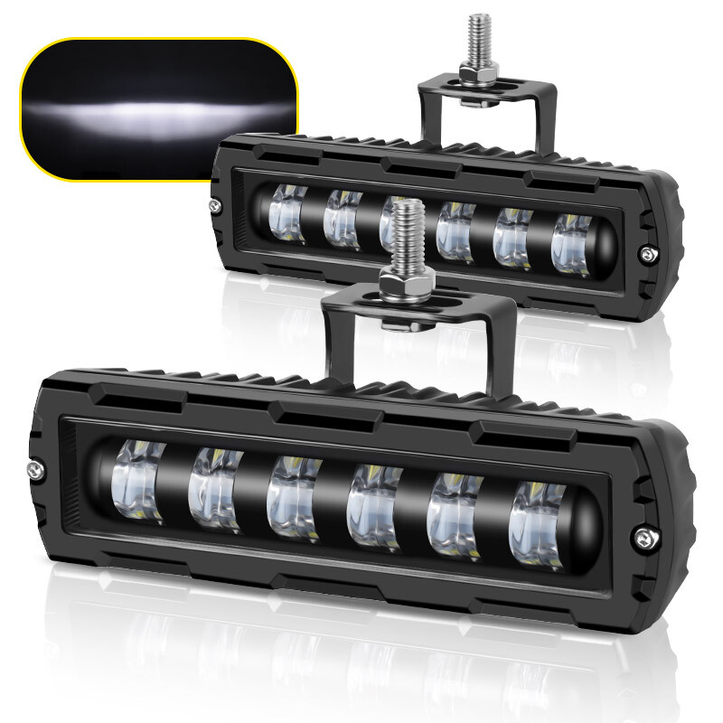 2X 6" pulgadas LED luces de trabajo barra conducción antiniebla camión todoterreno 4x4 SUV ATV 4X4 7D-