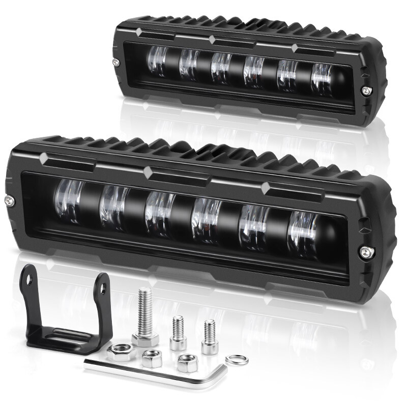 2X 6" pulgadas LED luces de trabajo barra conducción antiniebla camión todoterreno 4x4 SUV ATV 4X4 7D- - Image 4