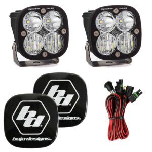 Baja Designs 5000K Escuadrón Deportivo Transparente Conducción/Combo Luces LED con Protectores de Rocas-