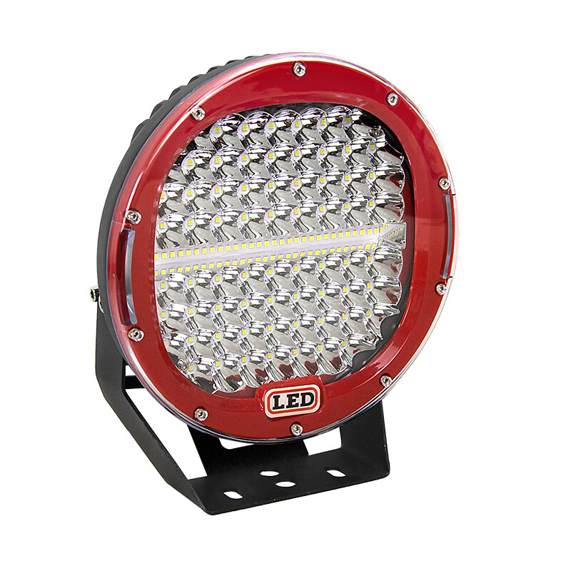 2X 9inch Red 294W Round Spot Driving LED Work Light For 4WD Offroad Jeep - Image 5