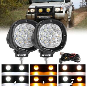 AUXBEAM 2X 4" pulgadas LED Trabajo Luz de Conducción Spot Lámpara para Jeep Offroad SUV 4x4 ATV-