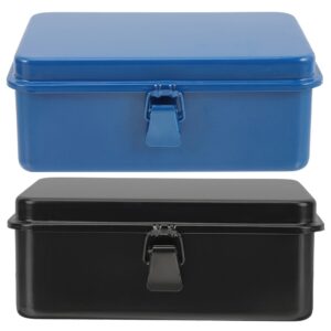 2 Pcs Portable Automotive Tool Box Small Case Tools Storage Container