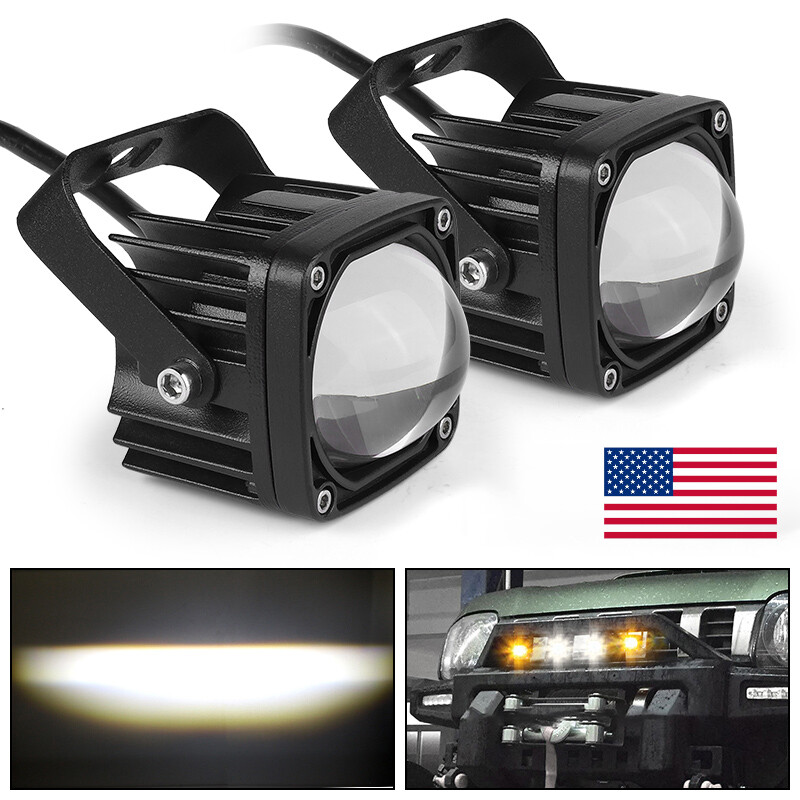 Barra de luces de trabajo LED de 2 pulgadas vainas antiniebla lámpara de conducción todoterreno 4x4 ATV camión SUV-