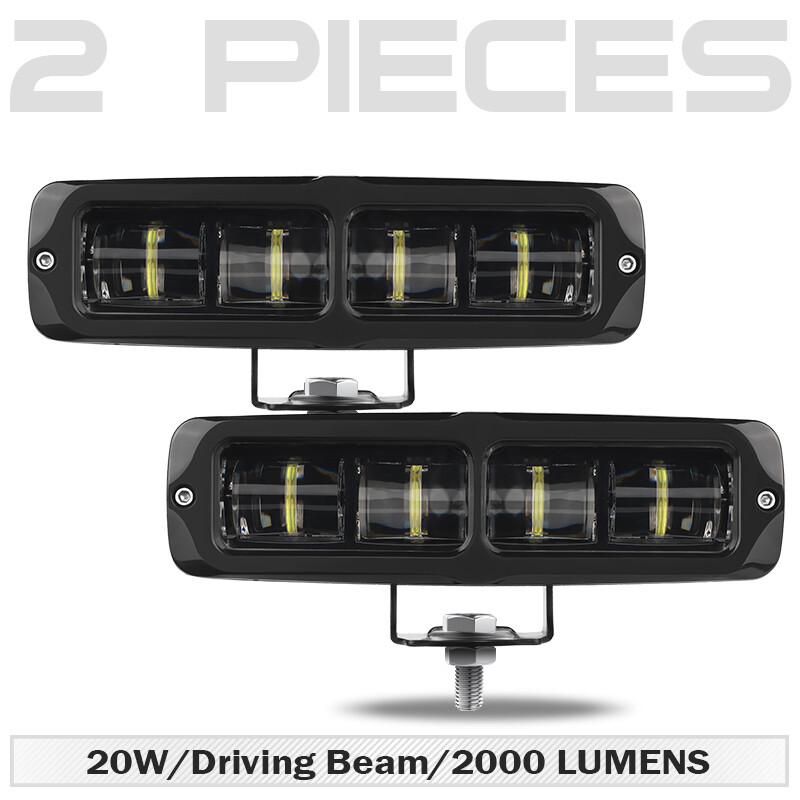 Barra de luces LED de trabajo 2X 6 pulgadas Spot Pods lámpara antiniebla todoterreno conducción camión 4x4 SUV ATV- - Image 2