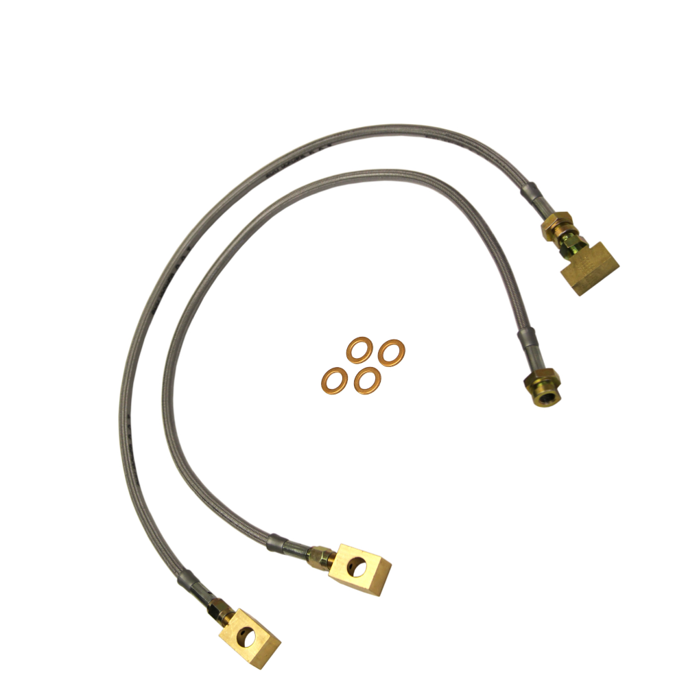 Línea de freno delantera Skyjacker de acero inoxidable para elevación F-250 F-350 4x4 4-6" #FBL91- - Image 3
