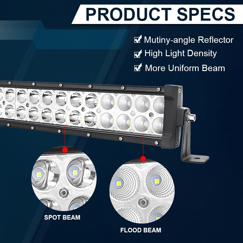 32" 180W LED Light Bar Spot Flood Combo Work Lamp 4x4WD Boat UTE Driving ATV Car - Image 4