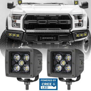 2 Piezas 3" 100W Cree LED Cubo Barra de Luz de Trabajo Spot Pods Conducción Niebla Off Road UTV 4x4-
