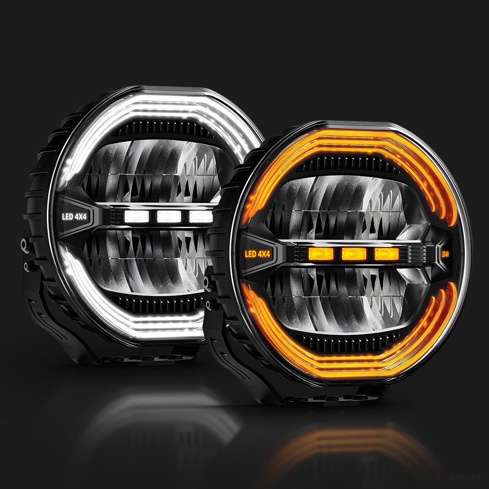 AUXBEAM 9" LED Luz de Trabajo Vainas Offroad Lámpara de Conducción DRL para SUV UTV ATV 4x4- - Image 4