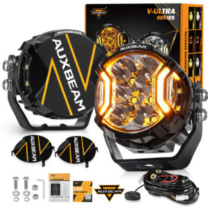 AUXBEAM 3" LED Barra de Luz de Trabajo Cubo Spot Pods Conducción Todoterreno Tractor ATV 4x4 DRL-