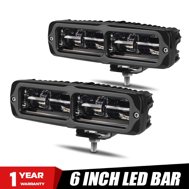 6inch LED Work Light Bars Flood Spot Fog Lamp Offroad Driving Truck 4WD SUV ATV