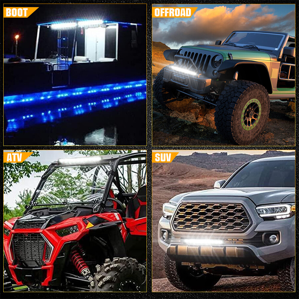 Barra de luz LED de 32 pulgadas DRL Spot Flood Combo conducción 4x4 camión todoterreno UTV SUV 34"- - Image 5