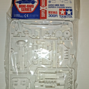 Tamiya Super X Chassis White Mini 4WD 1/32 1998 - Originale