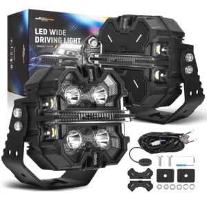 Barras de luz de conducción LED puntual tirador lateral para todo terreno ATV UTV SUV marino 4X4-