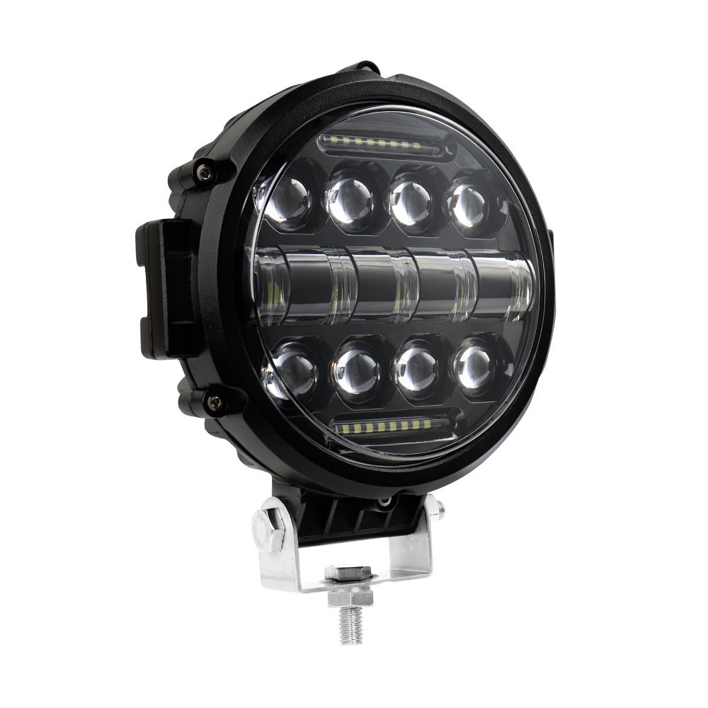 6x 7" Barras de Luz LED Redondas Punto de Trabajo Blanco Inundación DRL Offroad Conducción ATV 4x4 SUV- - Image 3