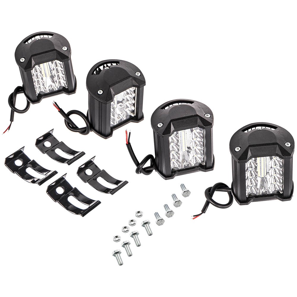 4x 4" pulgadas 12V 120W LED barra de luz de trabajo cápsulas de inundación conducción todoterreno tractor 4x4-