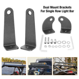 4X Barra de Luz de Trabajo LED Delgada Soporte de Montaje Lateral Universal 4x4 SUV ATV-