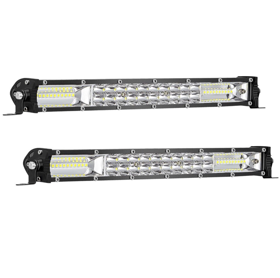 Combo de barra de luz LED de 12 pulgadas para camión ATV 4x4 Jeep conducción todoterreno paquete de 2-