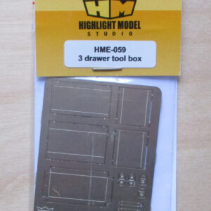 3-Drawer Tool Box 1:24 1:25 Highlight Model Studios Part #59