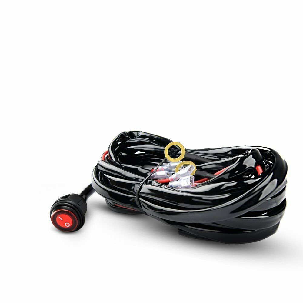 Kit de relé interruptor arnés de cableado barra de luz de conducción LED para 4x4 ATV 12V 40A- - Image 2