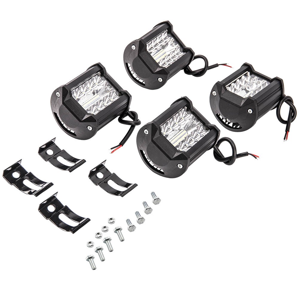 4x 4"Inch 12V 120W LED Work Lights Bar Flood Pods Driving Off-Road Tractor 4WD - Image 4