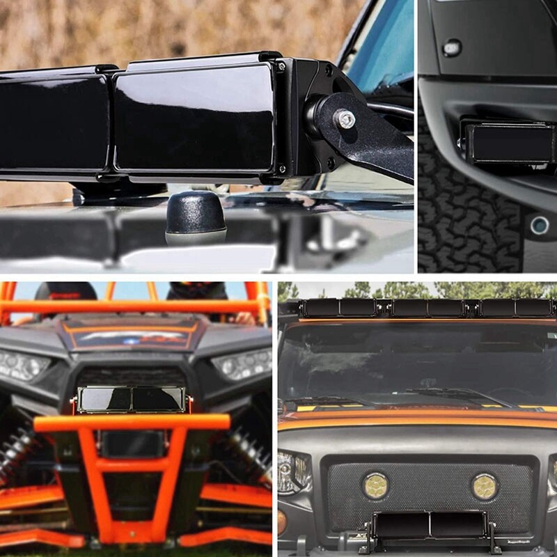 Cubierta protectora de lente negra de 20 pulgadas para barra de luz LED camión todoterreno 4x4 SUV ATH8- - Image 5