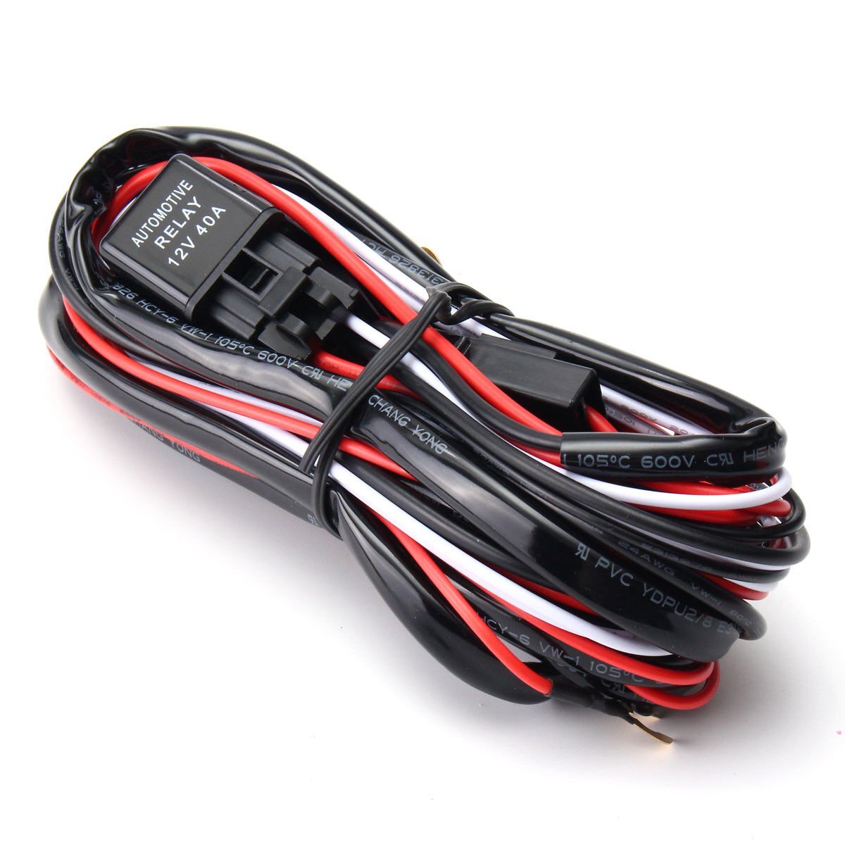 Kit de arnés de cableado de barra de luz LED 40A interruptor de encendido y apagado de relé de fusibles para 4x4 ATV UTV- - Image 3