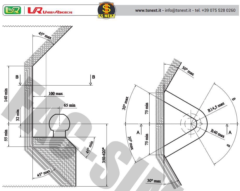 Barra de remolque desmontable horizontal para Land Rover Range Rover Sport 03032/C- - Image 5