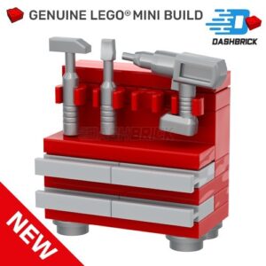 Genuine LEGO® "Garage Tool Chest" Work Bench, Auto, Tools, Build [MiniMOC] NEW