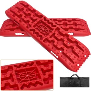 2PCS PP Off-road Traction Boards 4WD Recovery Track Mats for Mud Snow Sand