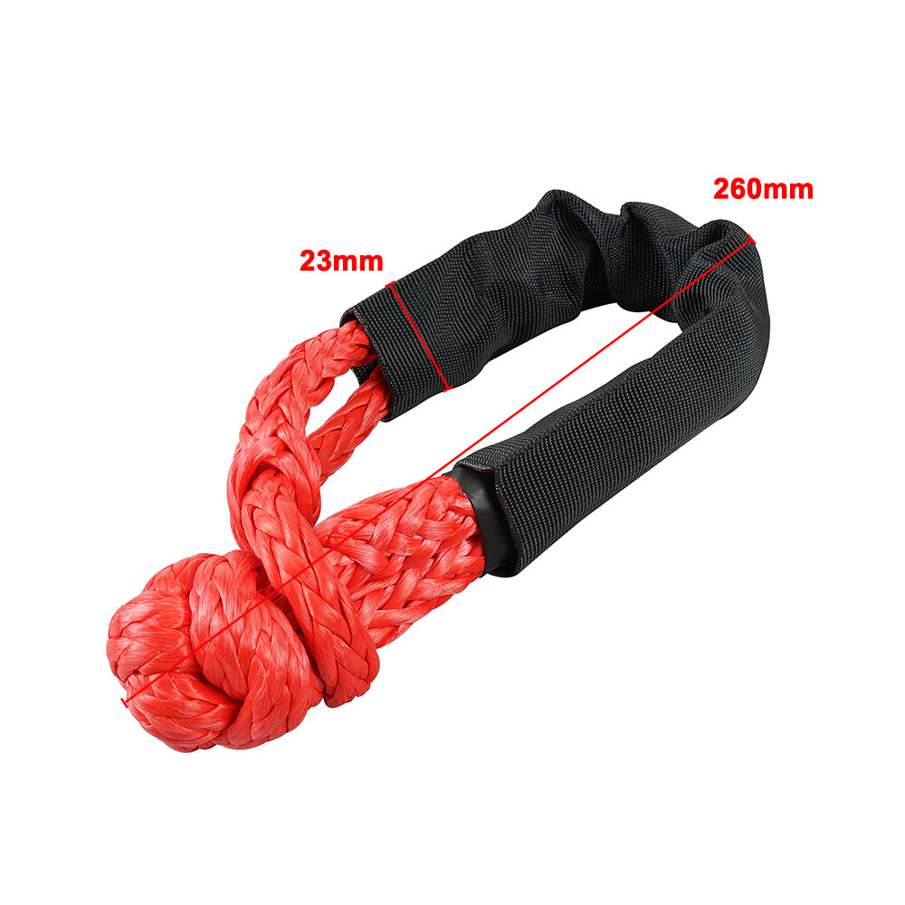 Heavy Duty Soft Shackles Recovery Gear Winch Rope 17,000KG 4WD Recovery Car - Image 2