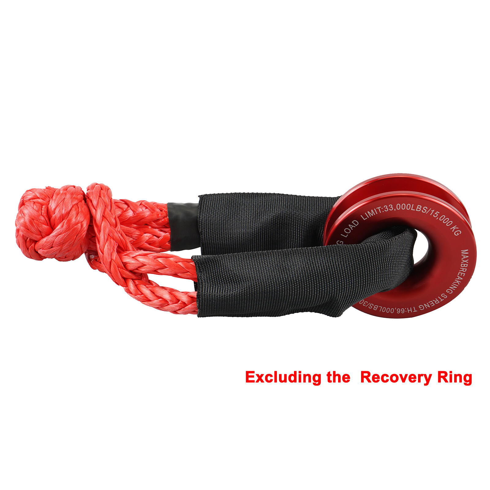Heavy Duty Soft Shackles Recovery Gear Winch Rope 17,000KG 4WD Recovery Car - Image 4