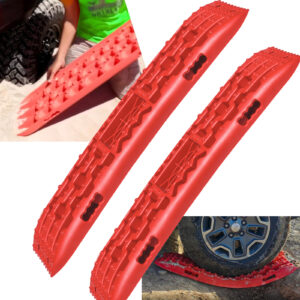 2 PIEZAS Pistas de Recuperación Arena Barro Nieve Tablas de Tracción Off Road Mat Neumático Escalera 4x4-