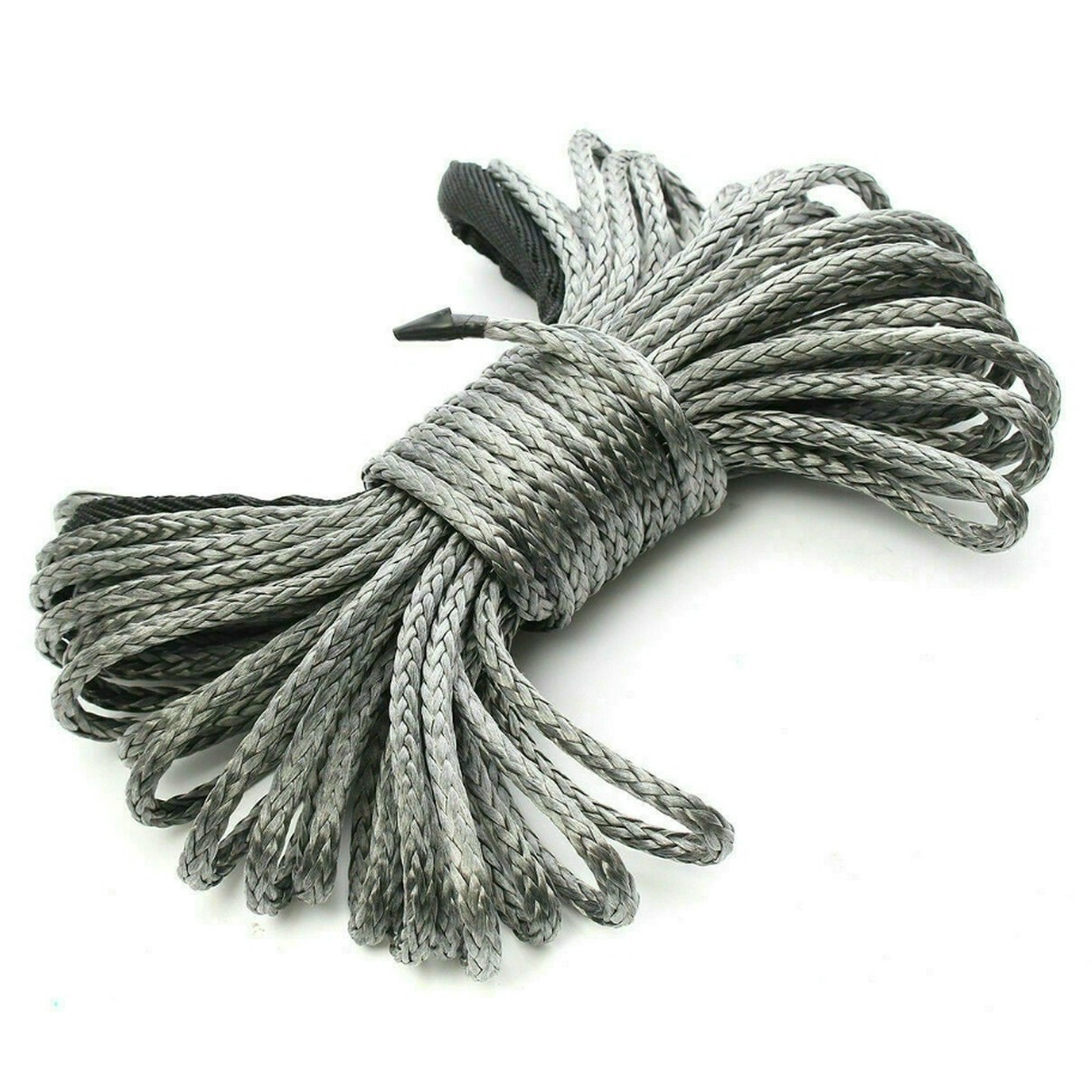 Cable de recuperación de cuerda de cabrestante sintético 1/4"x50' 10000 lb 4x4 UTV ATV con funda- - Image 5