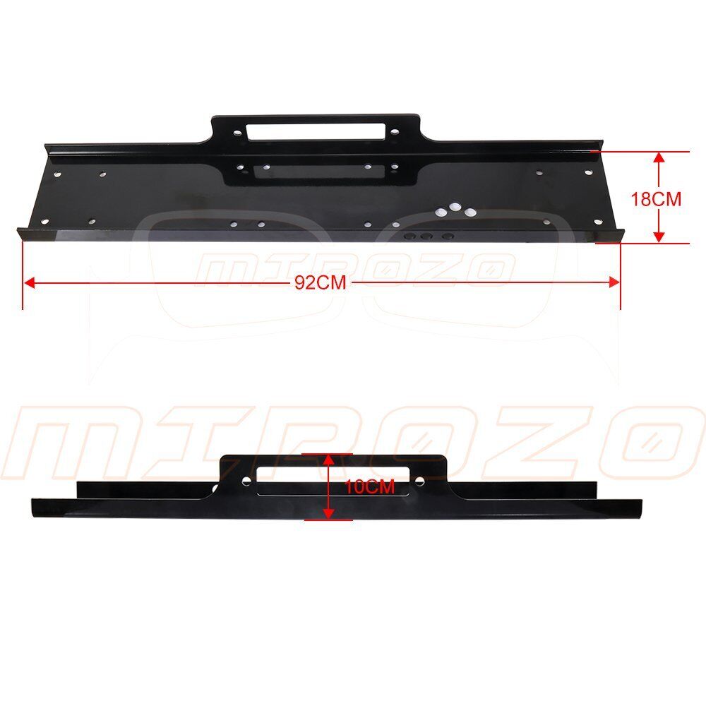 Soporte de montaje de placa de cabrestante de recuperación universal para remolque de camión SUV 4x4-