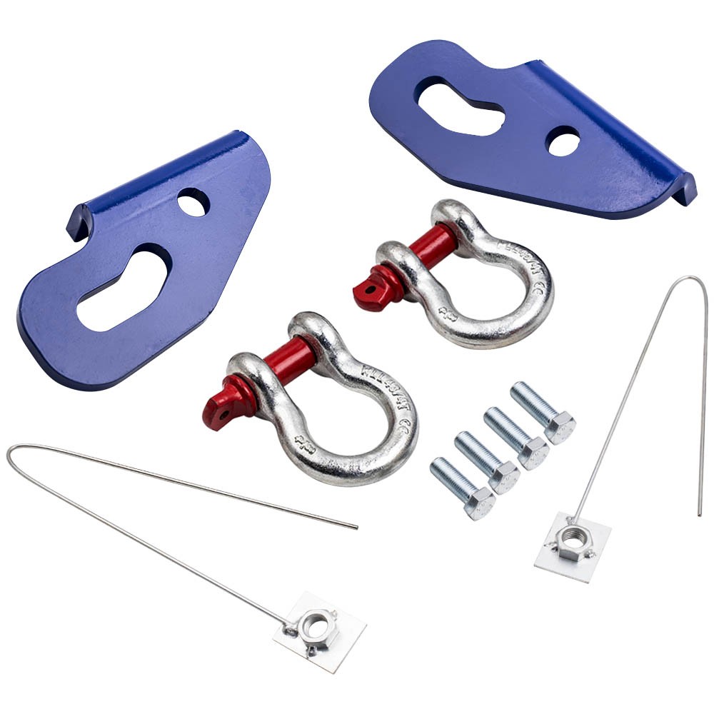 10mm plate Steel 4WD Recovery Points Tow Point Kit for Nissan Patrol GU - Image 2