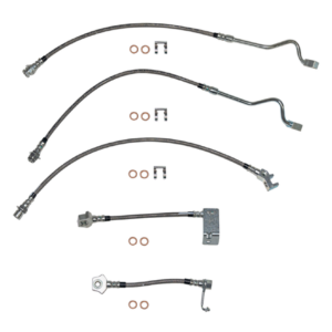 Kit completo de manguera de freno para Ford F-350 SD 00-04 4x4 AWABS acero inoxidable HSK0020SS-
