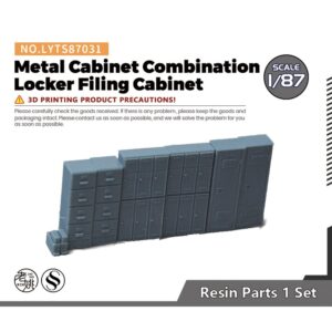 HO Scale Shipyard Display Tower Metal Cabinet Combination Locker Filing Cabinet