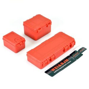 Juego de Estuche de Herramientas Fastrax 3 piezas 100 28 50 x 50 mm de profundidad FAST2354R escala caja de almacenamiento ROJO-