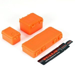Juego de Estuche de Herramientas Fastrax 3 piezas 100 28 50 x 50 mm de profundidad FAST2354O escala almacenamiento NARANJA-