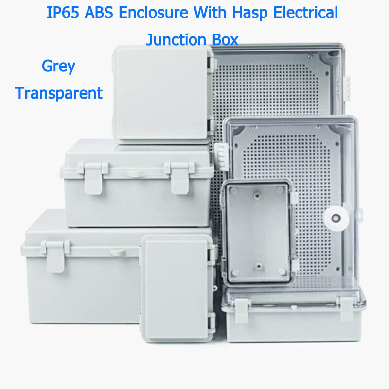IP65 ABS Enclosure With Hasp Electrical Junction Box Outdoor Distribution Box