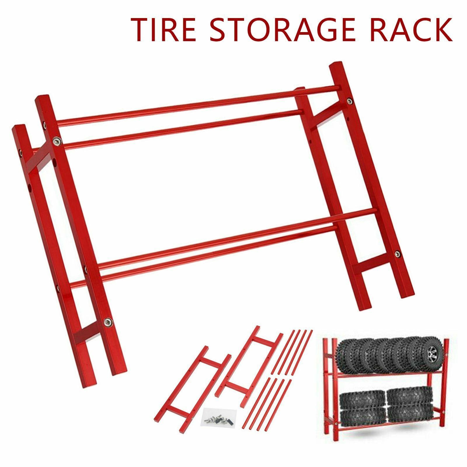 Para 1/10 RC Oruga Neumáticos Coche Neumático Almacenamiento Rueda Soporte Garaje Organizador- - Image 3
