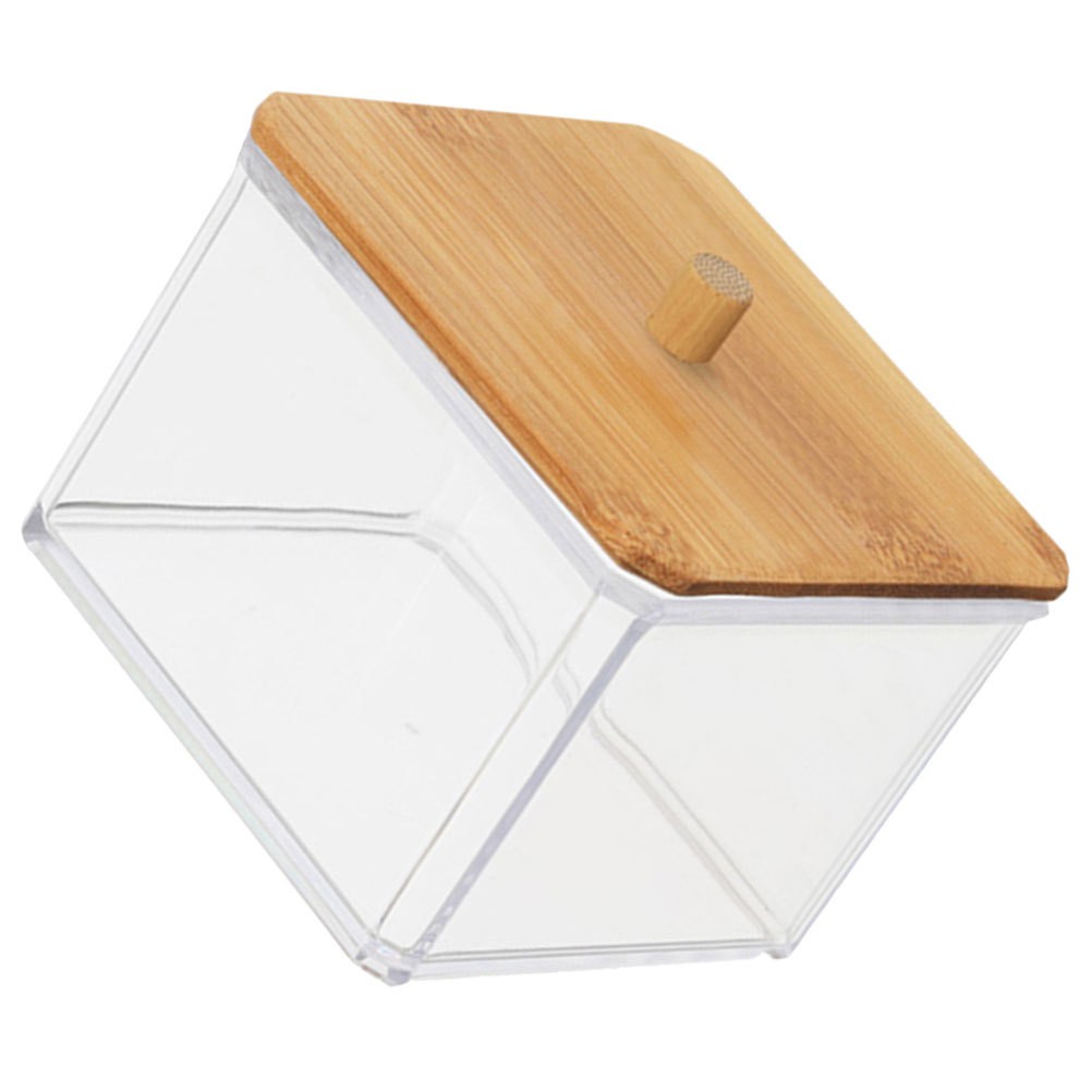 Dispensador de almohadillas de algodón para baño soporte desmaquillante organizador de almacenamiento de belleza- - Image 2