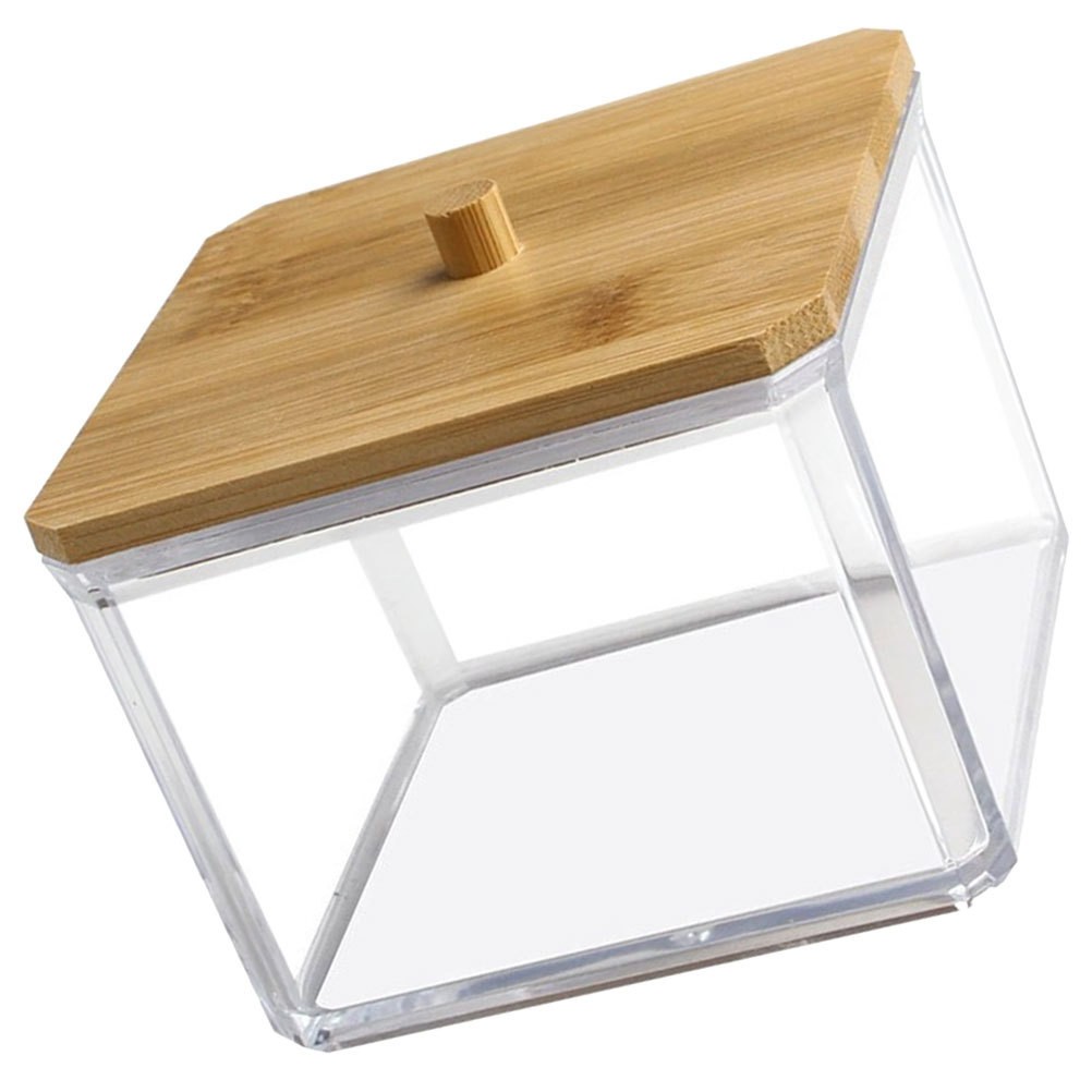Dispensador de almohadillas de algodón para baño soporte desmaquillante organizador de almacenamiento de belleza- - Image 3