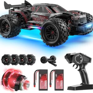 DEERC 114 Alta Velocidad Sin Escobillas RC Coche 4x4 Todoterreno Camión Impermeable-