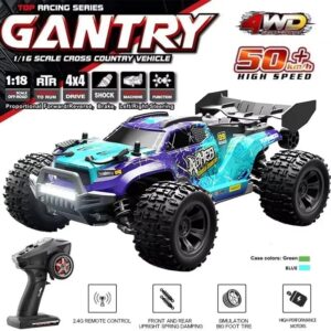Camión todoterreno RC 4x4 Monster Car 1/18 2.4G coche de control remoto 50 km con * baterías-
